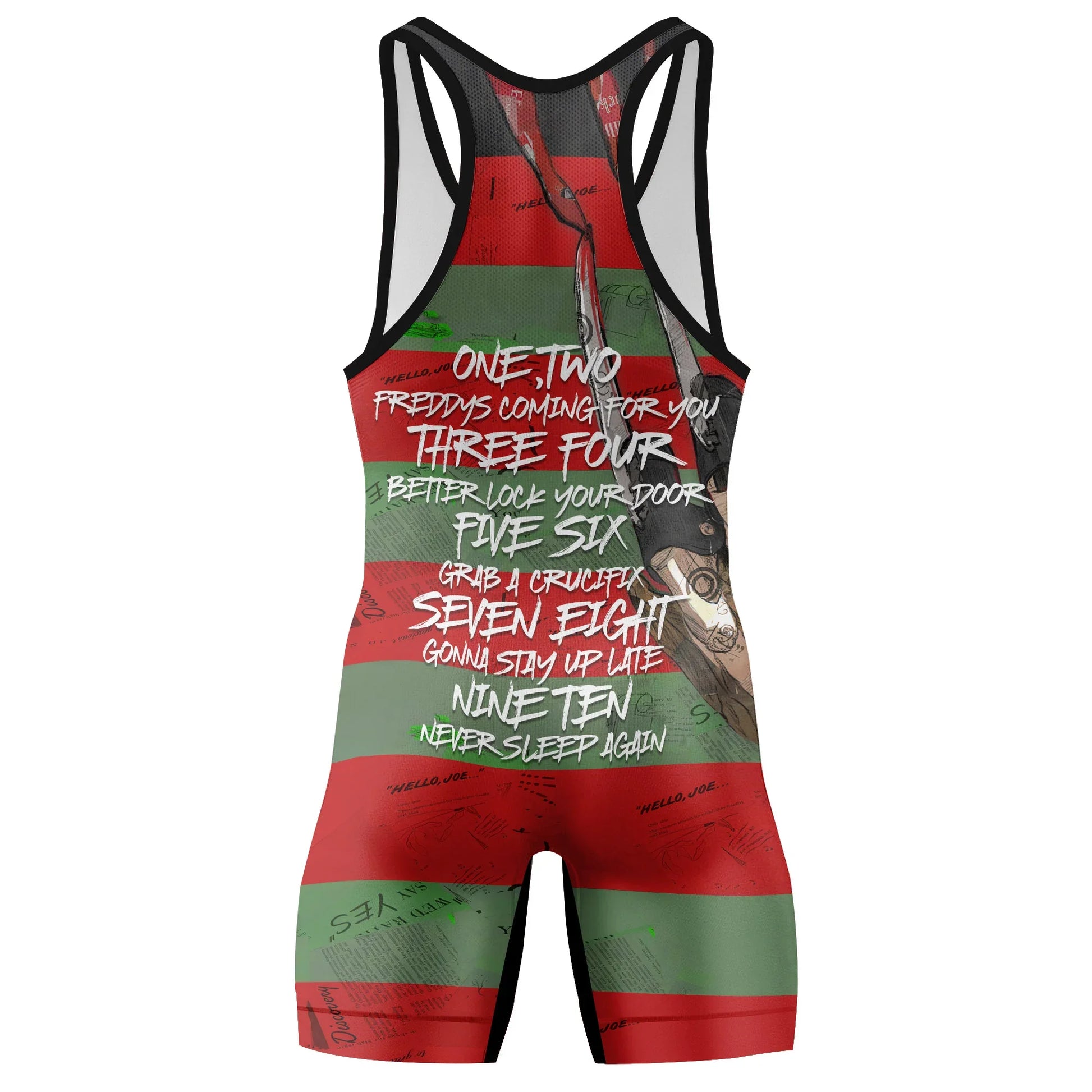 Freddy Krueger Wrestling Singlet
