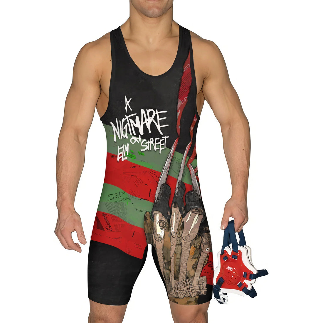 Freddy Krueger Wrestling Singlet