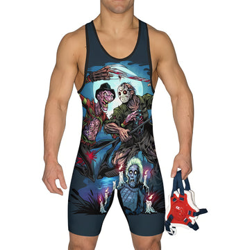 Freddy vs Jason Wrestling Singlet