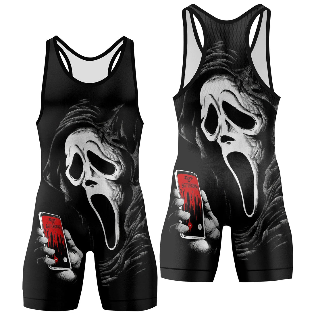 Ghostface Call Wrestling Singlet