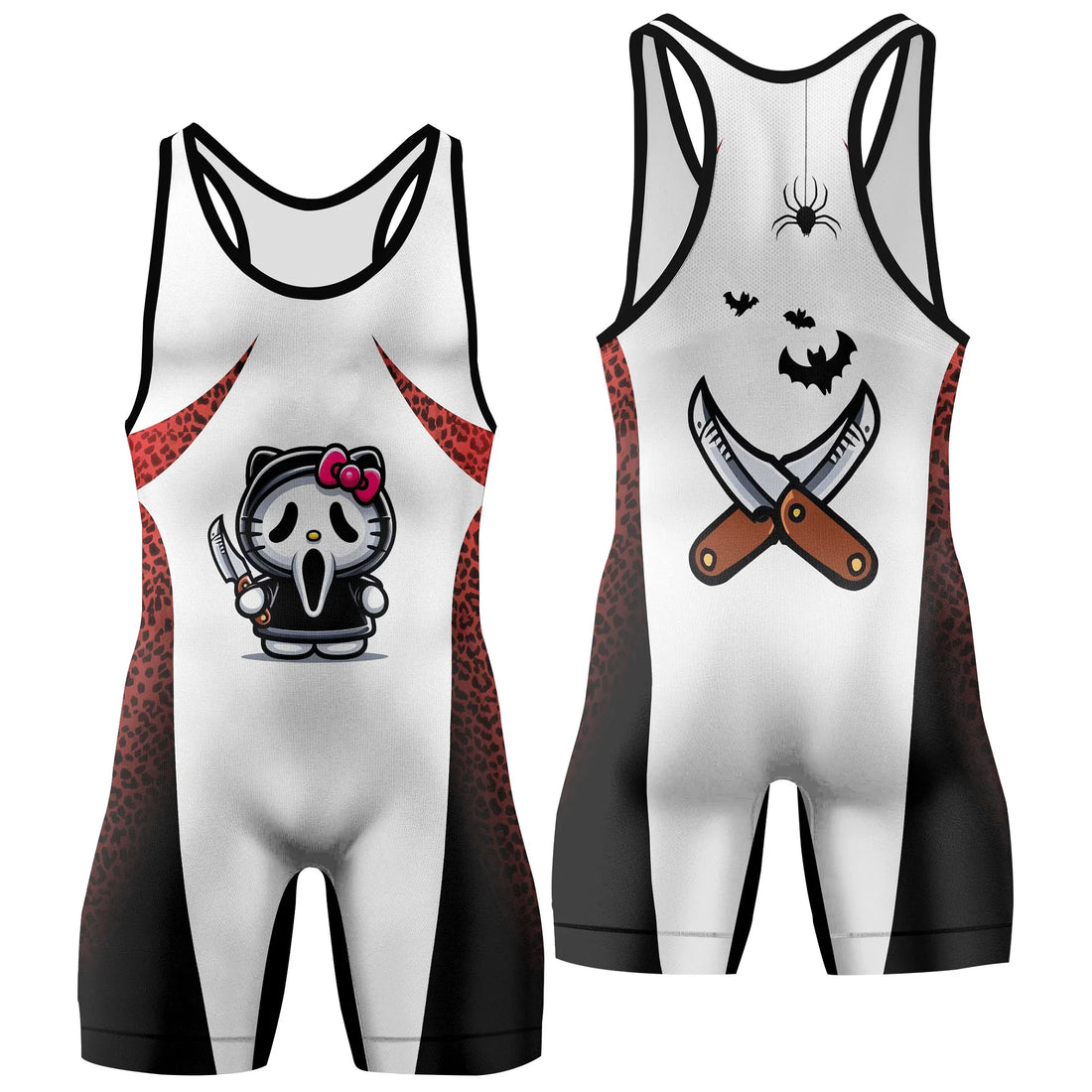 Ghostface Scream Kitty Wrestling Singlet