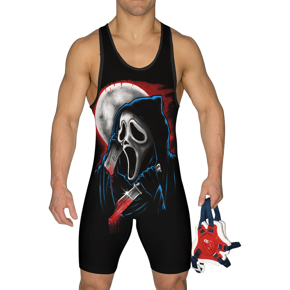 Ghostface Scream Wrestling Singlet