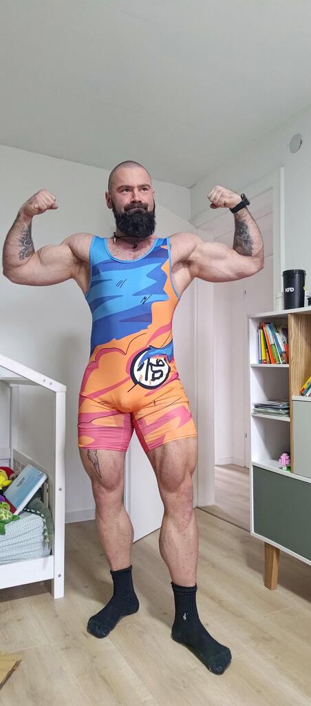 Goku Torn Gi Dragon Ball Wrestling Singlet