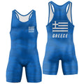Greece Wrestling Singlet