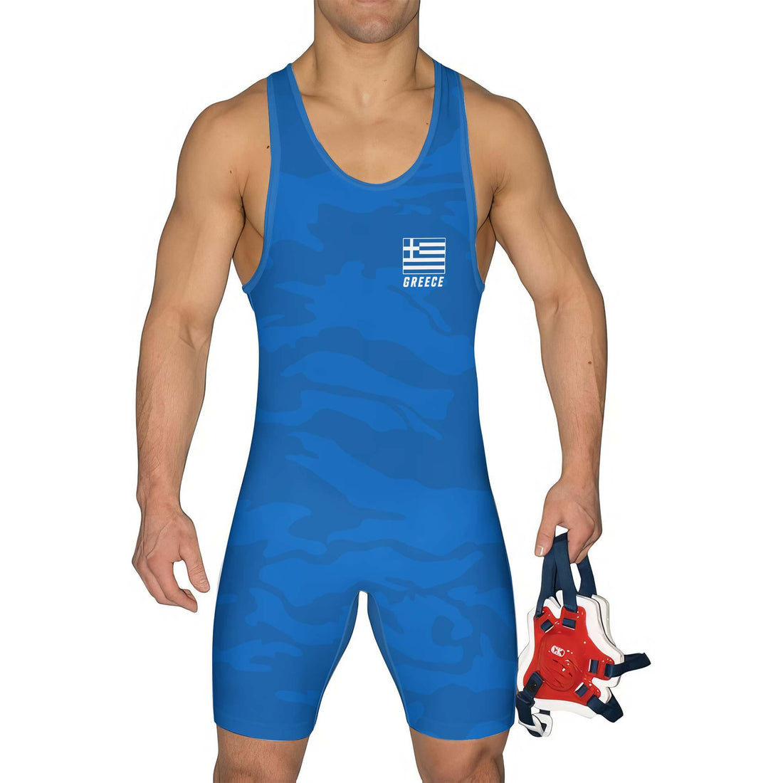 Greece Wrestling Singlet