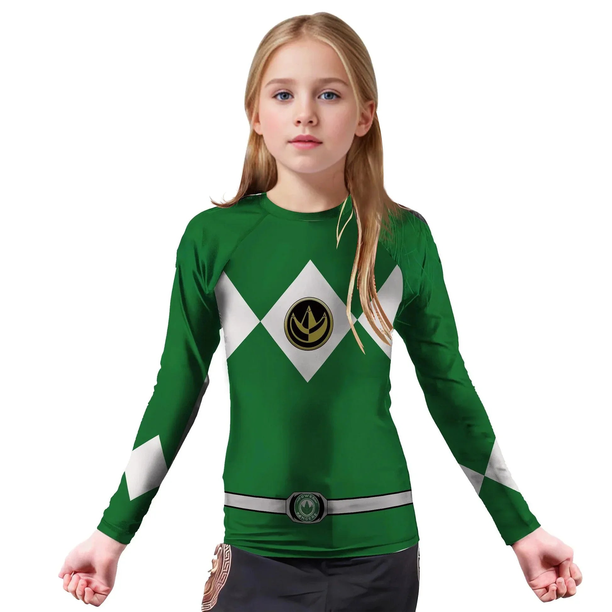 Green Ranger Power Rangers Kids Rash Guard