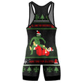 Grinch And Santa Jiu Jitsu Men's Wrestling Singlet