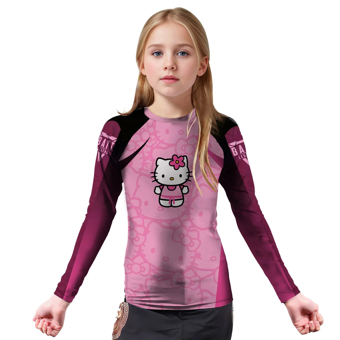 Hello Kitty Aura Farming Kids Rash Guard