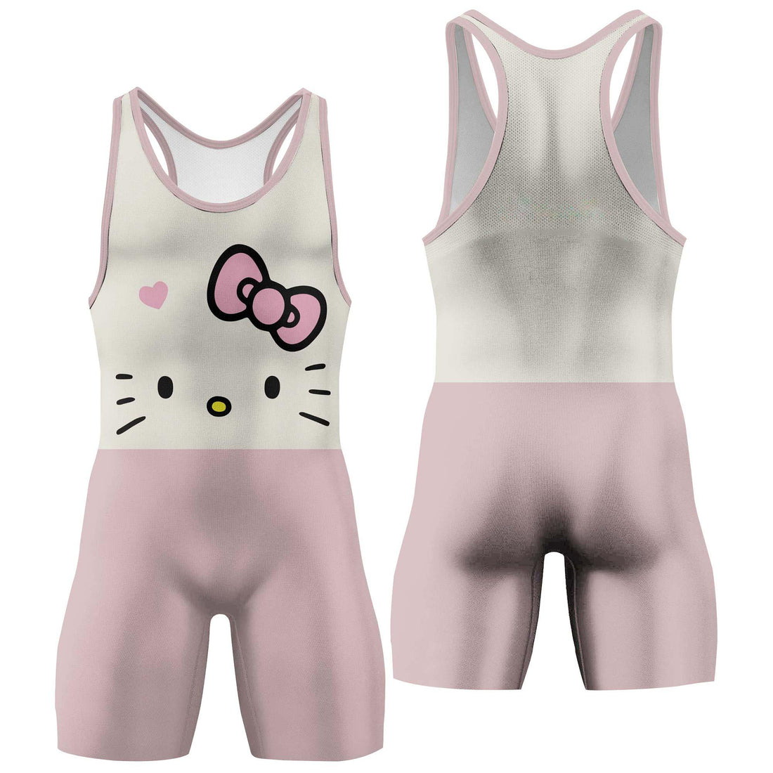 Hello Kitty Face Wrestling Singlet