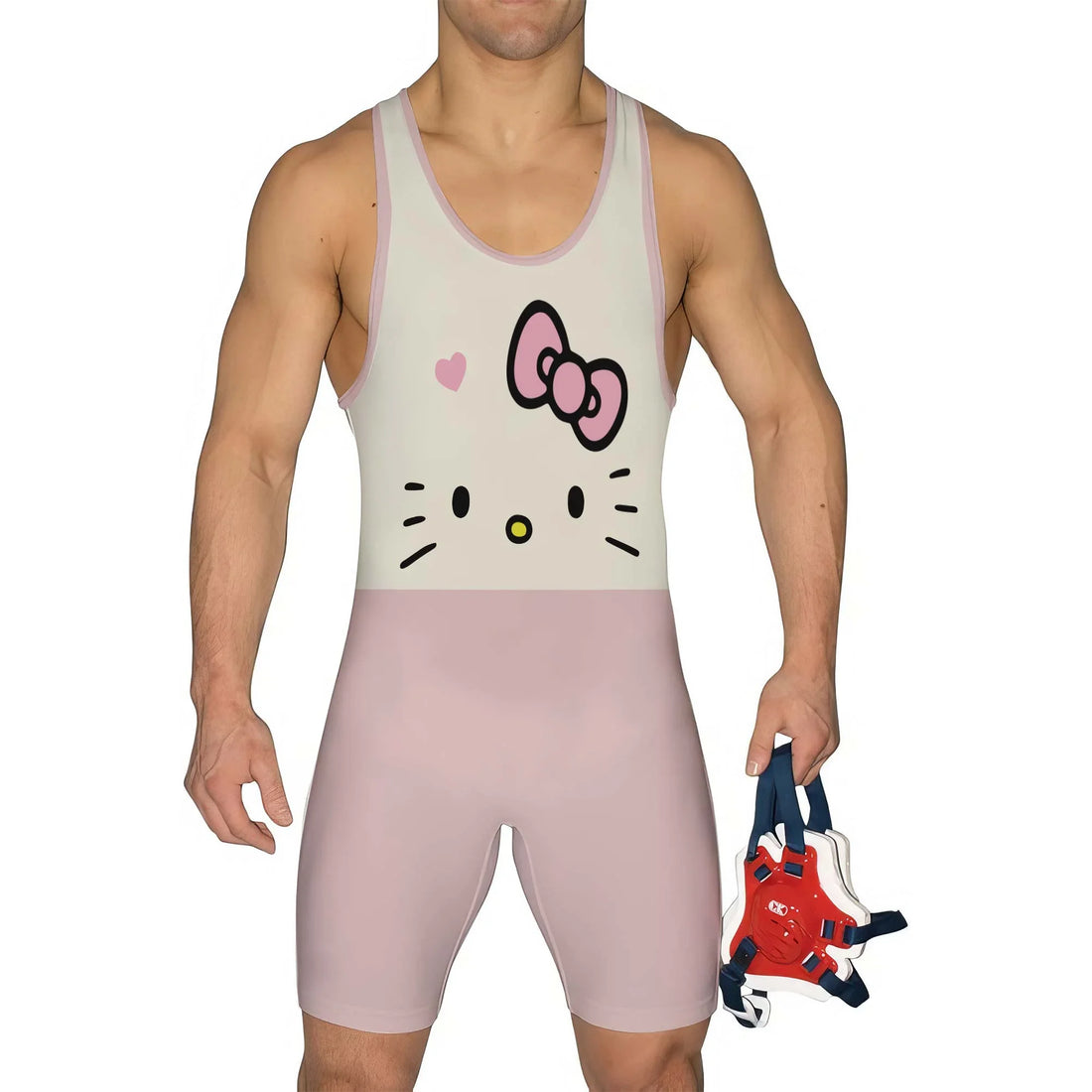 Hello Kitty Face Wrestling Singlet