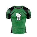 Hello Kitty Jiu Jitsu Green Rash Guard