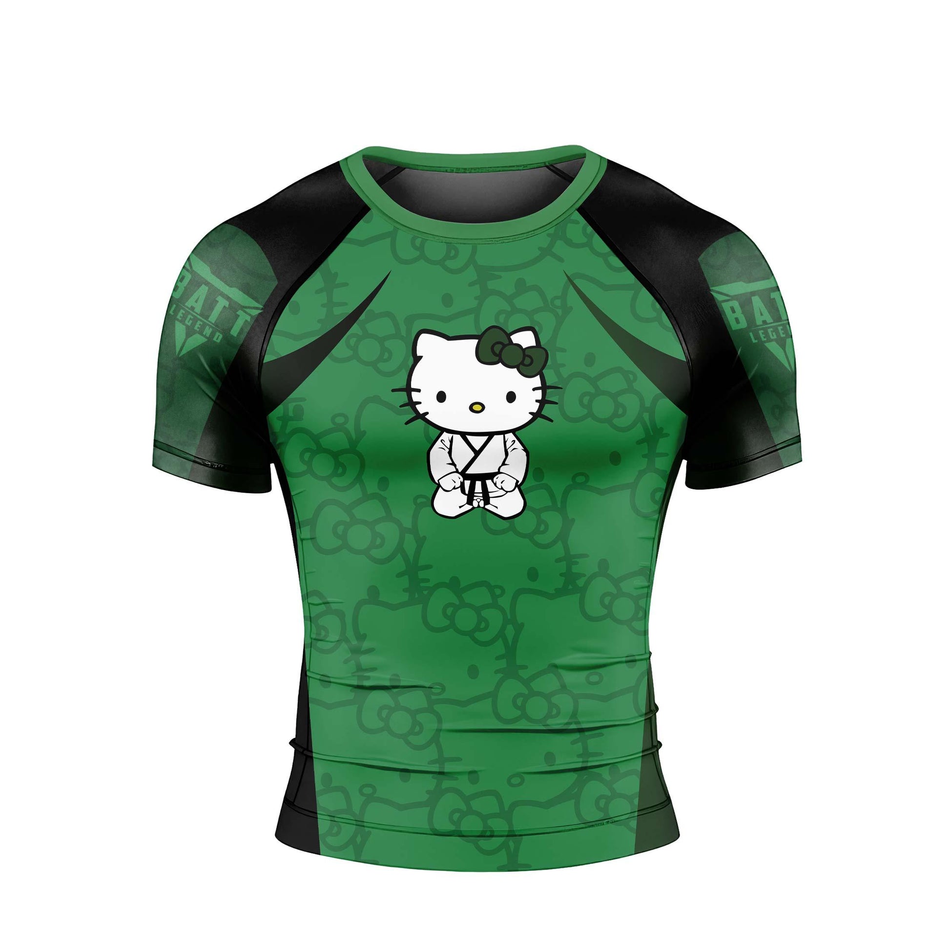 Hello Kitty Jiu Jitsu Green Rash Guard