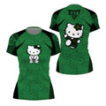 Hello Kitty Jiu Jitsu Green Rash Guard