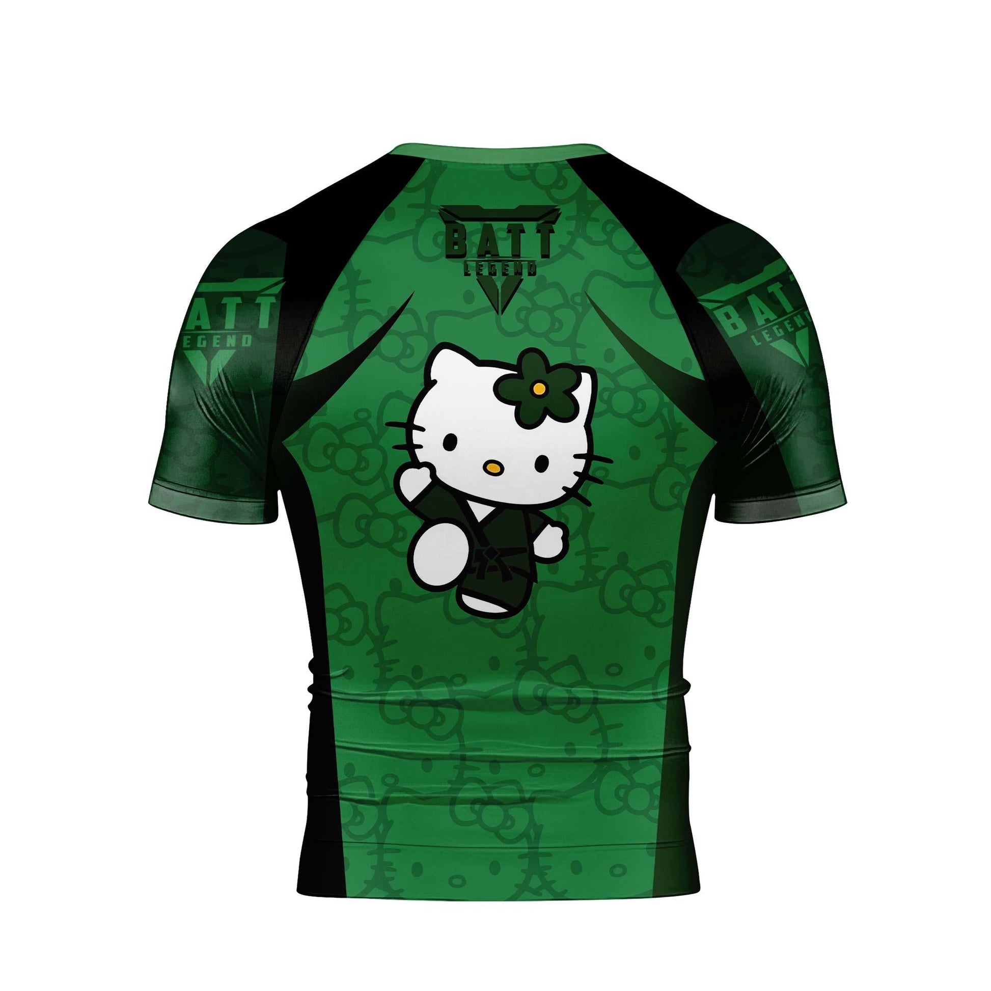 Hello Kitty Jiu Jitsu Green Rash Guard