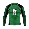 Hello Kitty Jiu Jitsu Green Rash Guard