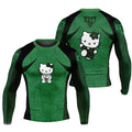 Hello Kitty Jiu Jitsu Green Rash Guard