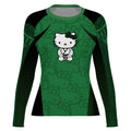Hello Kitty Jiu Jitsu Green Rash Guard