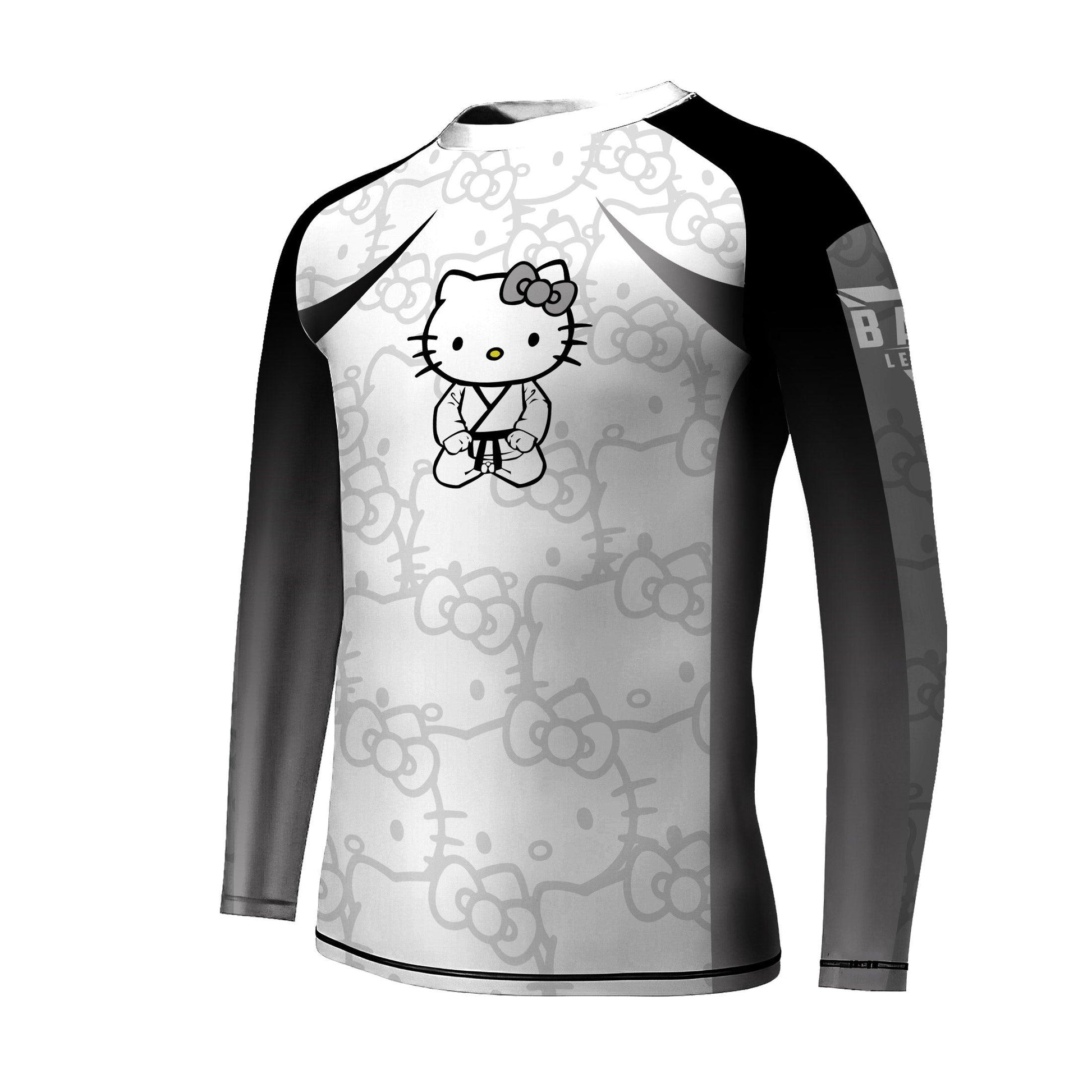 Hello Kitty Jiu Jitsu White Kids Rash Guard