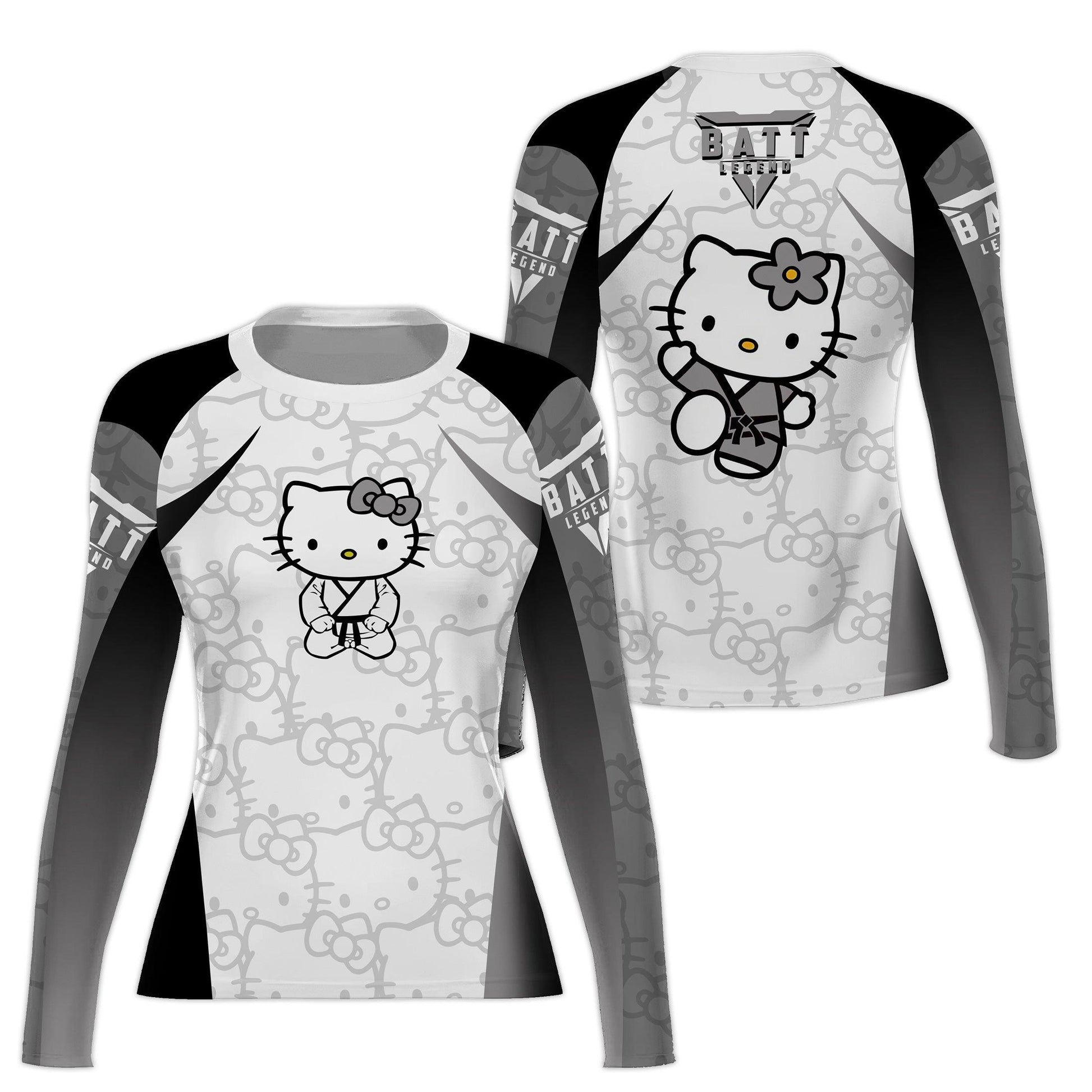 Hello Kitty Jiu Jitsu White Rash Guard