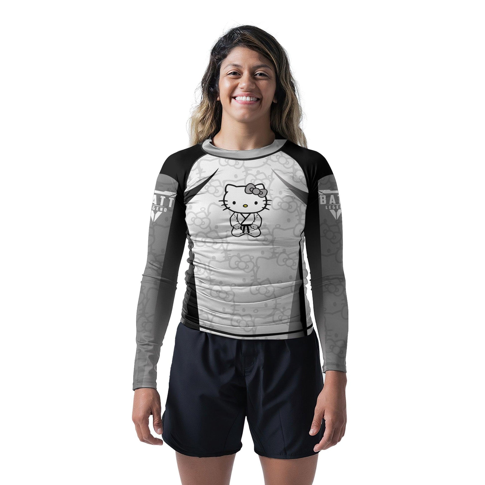Hello Kitty Jiu Jitsu White Rash Guard