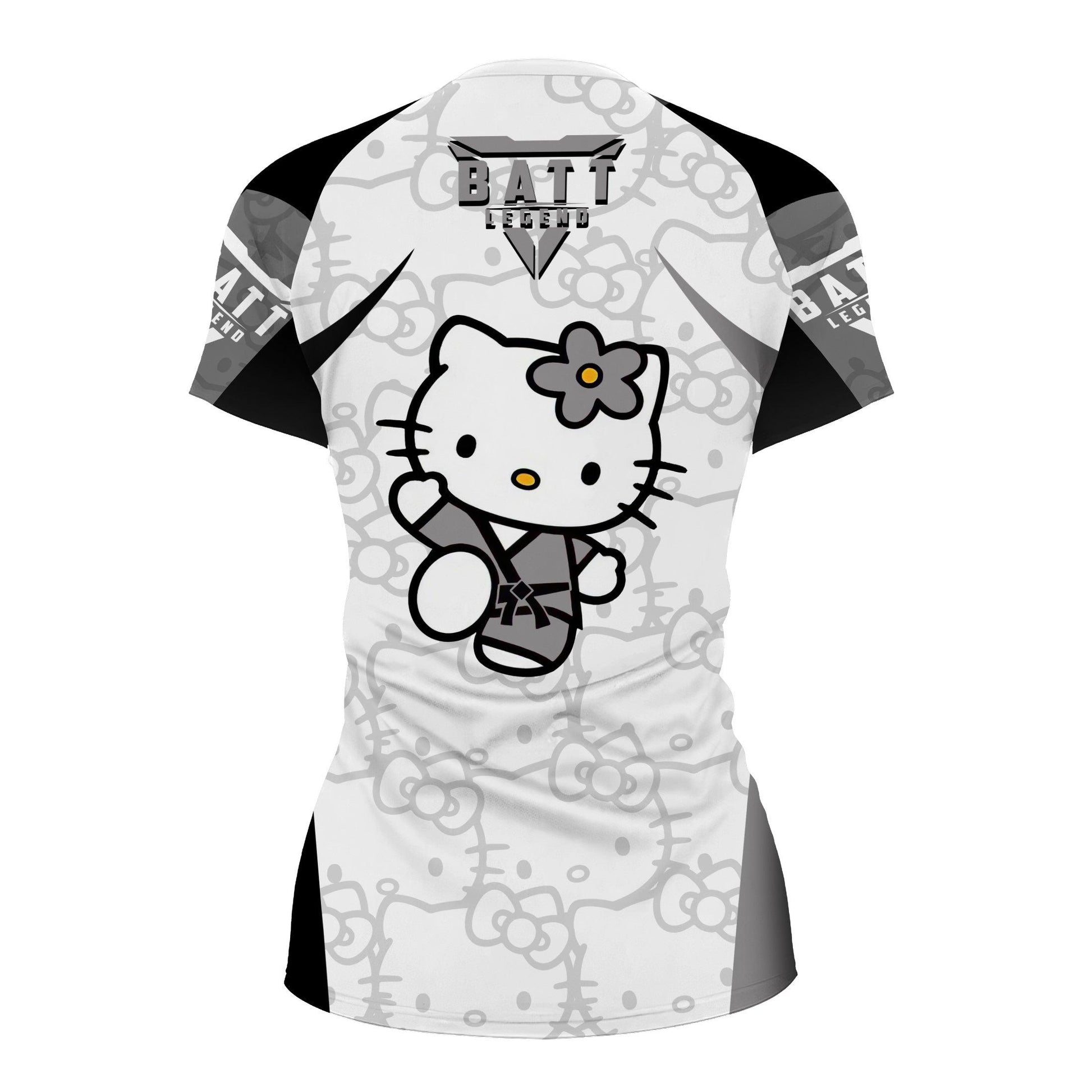 Hello Kitty Jiu Jitsu White Rash Guard