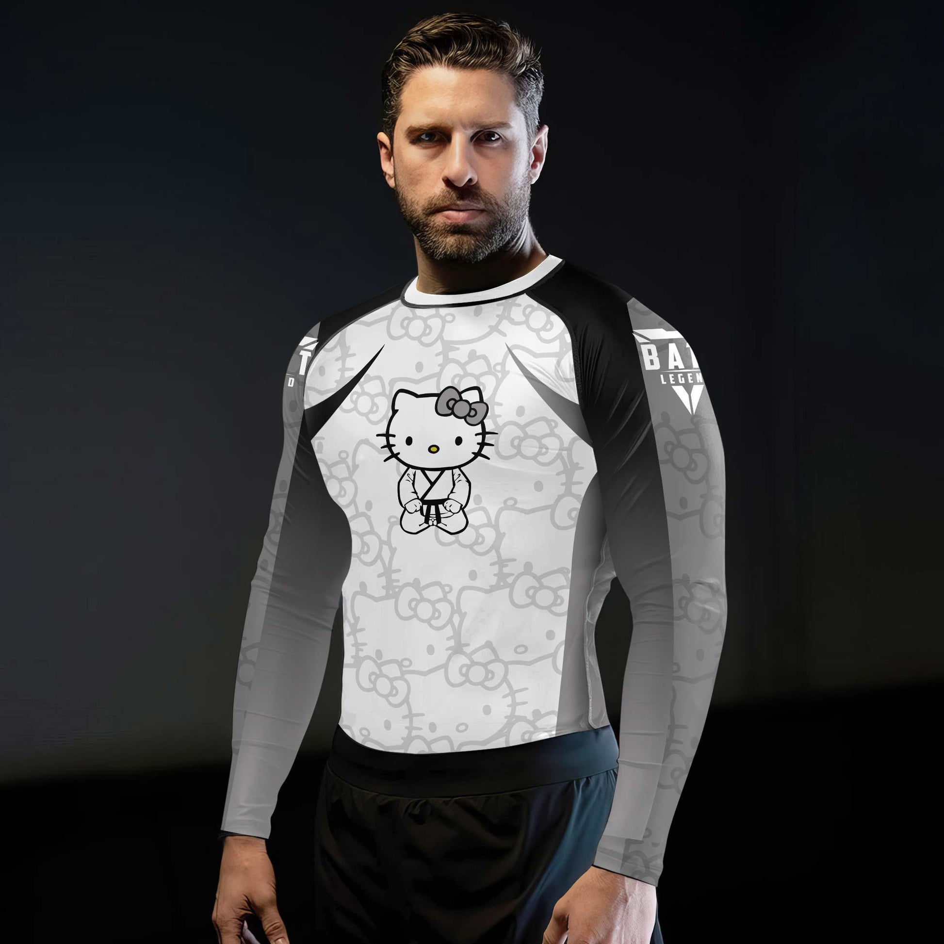 Hello Kitty Jiu Jitsu White Rash Guard