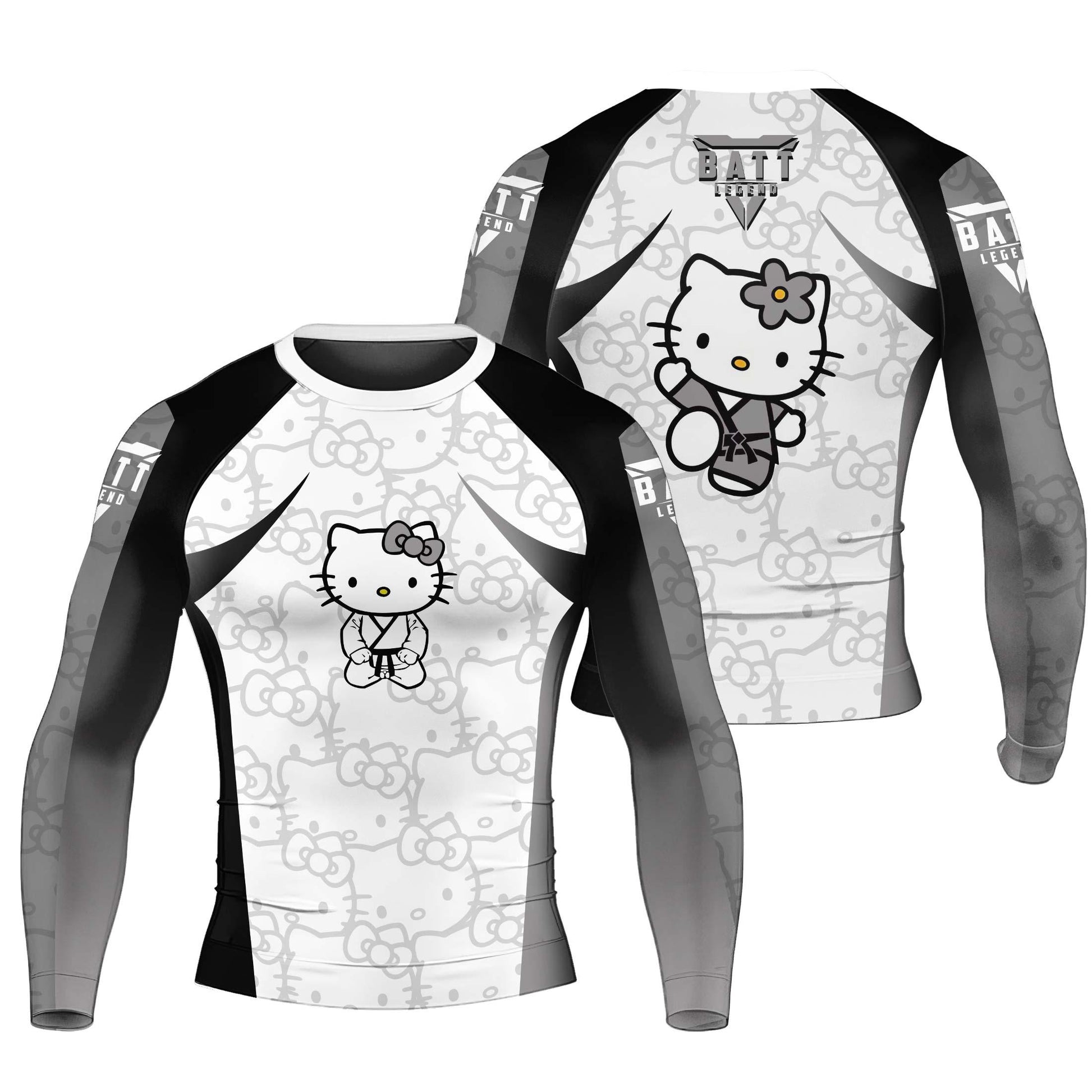 Hello Kitty Jiu Jitsu White Rash Guard