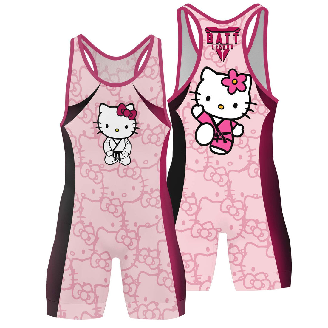 Hello Kitty Jiu Jitsu Wrestling Singlet