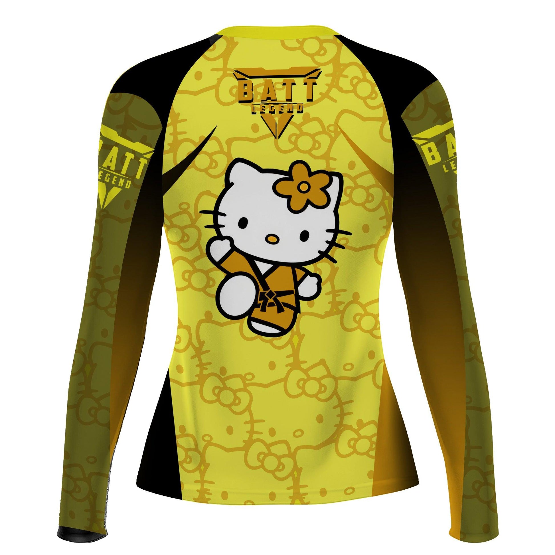 Hello Kitty Jiu Jitsu Yellow Rash Guard