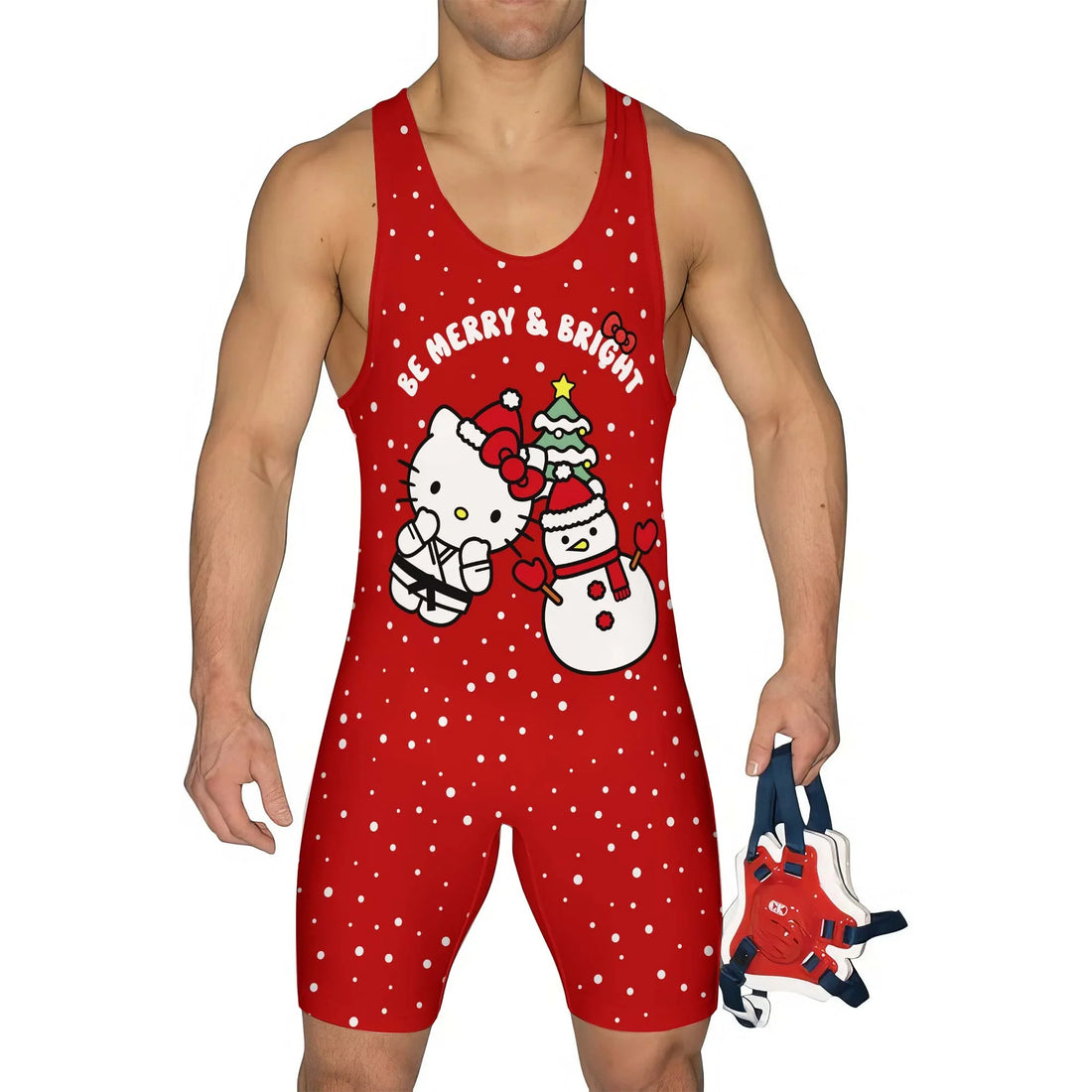 Hello Kitty Merry and Bright Wrestling Singlet