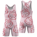 Hello Kitty Pink Santa Wrestling Singlet