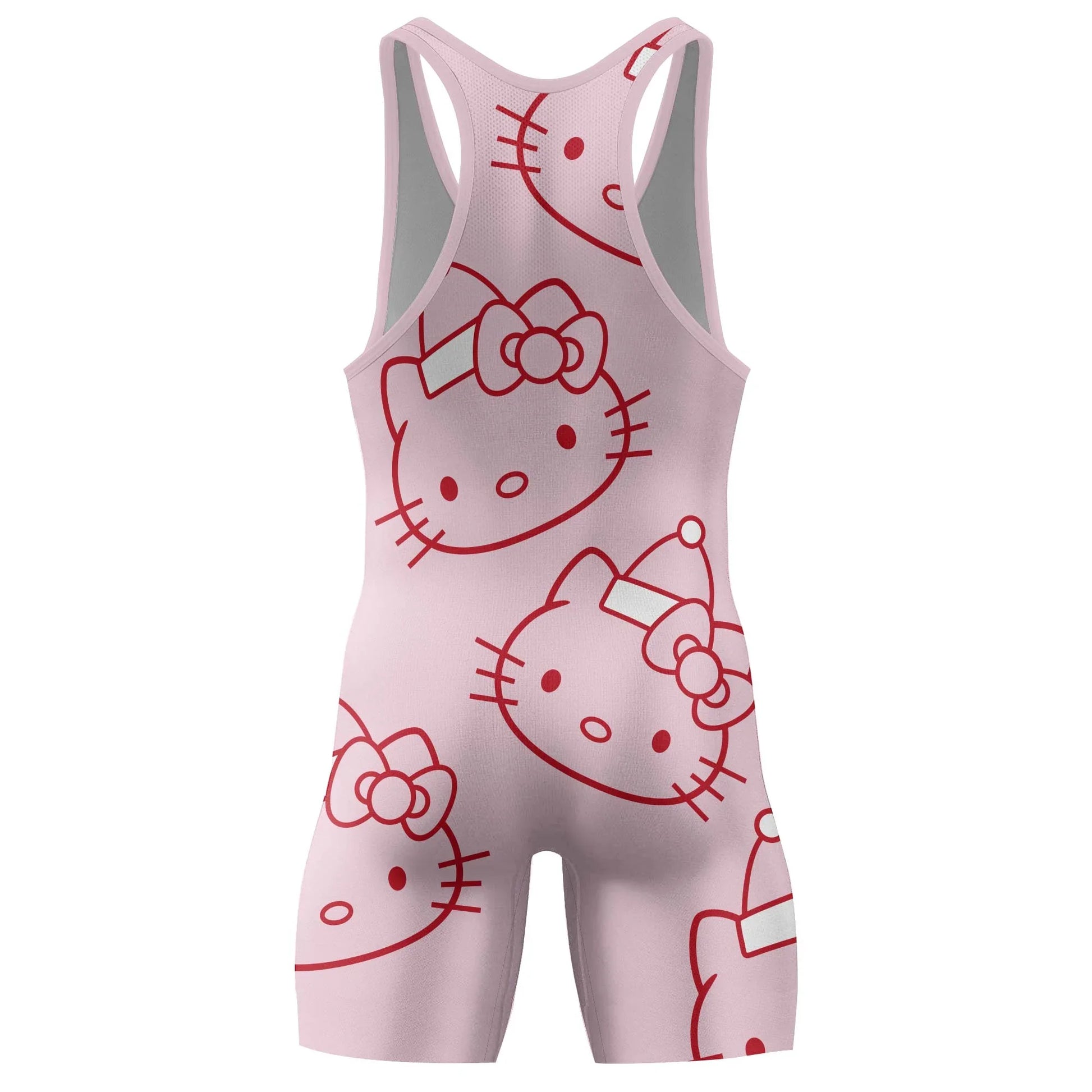 Hello Kitty Pink Santa Wrestling Singlet