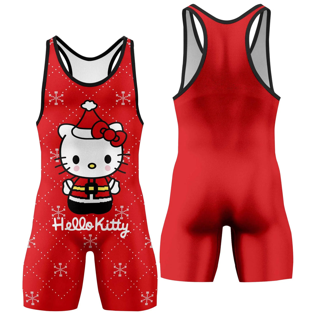 Hello Kitty Santa Claus Wrestling Singlet