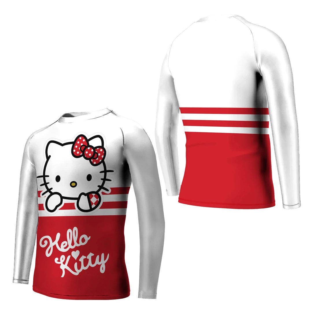 Hello Kitty Stripe Kids Rash Guard