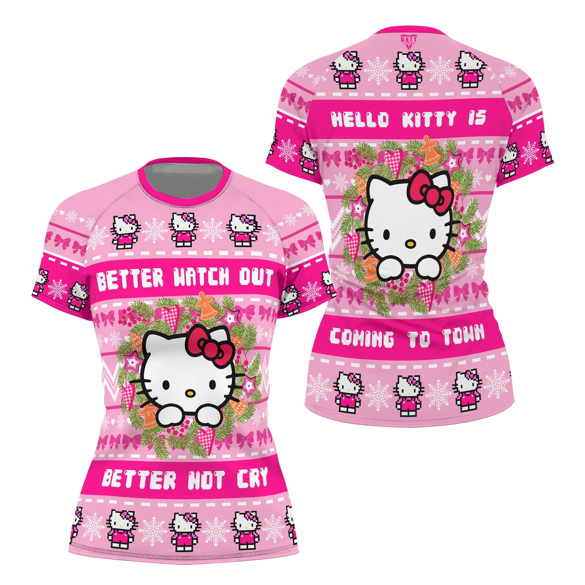 Hello Kitty is Coming Rash Guard