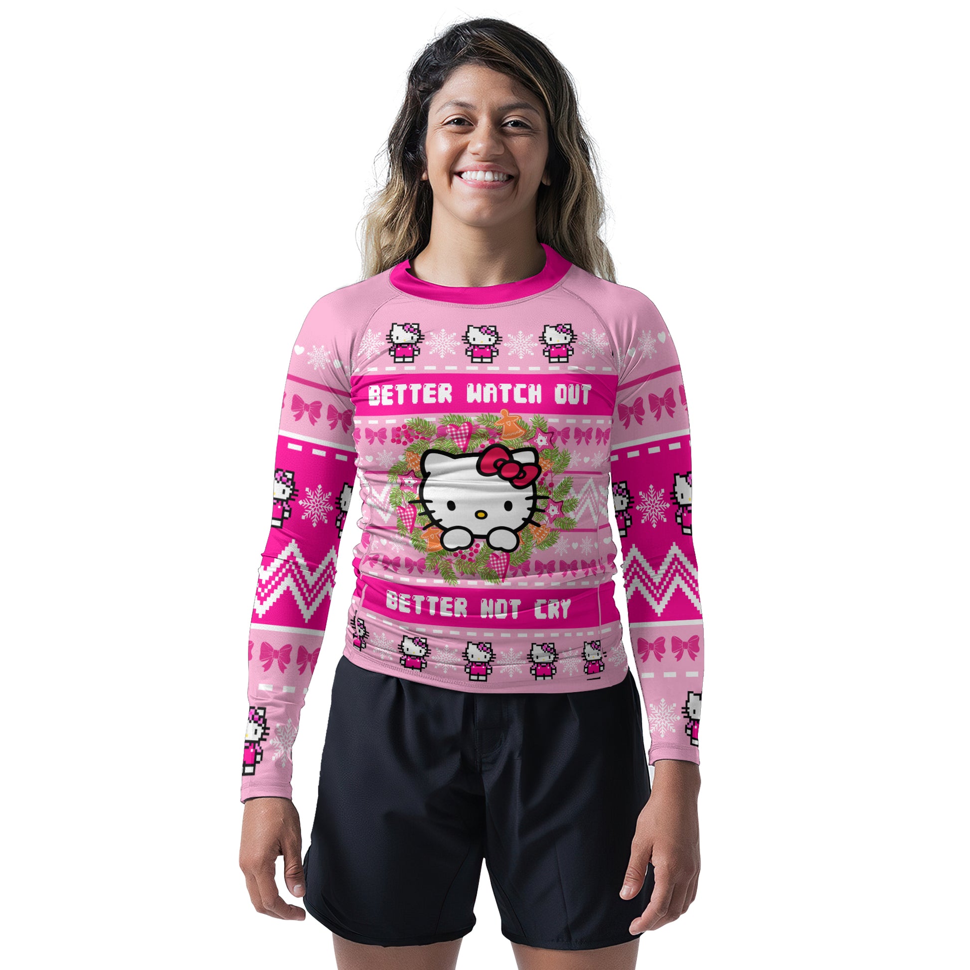 Hello Kitty is Coming Rash Guard