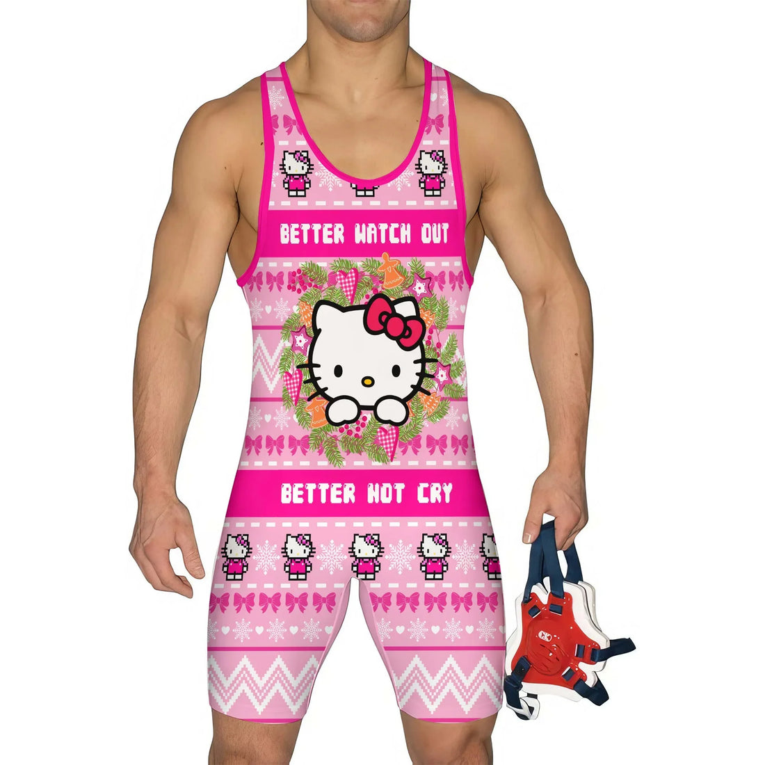 Hello Kitty is Coming Wrestling Singlet