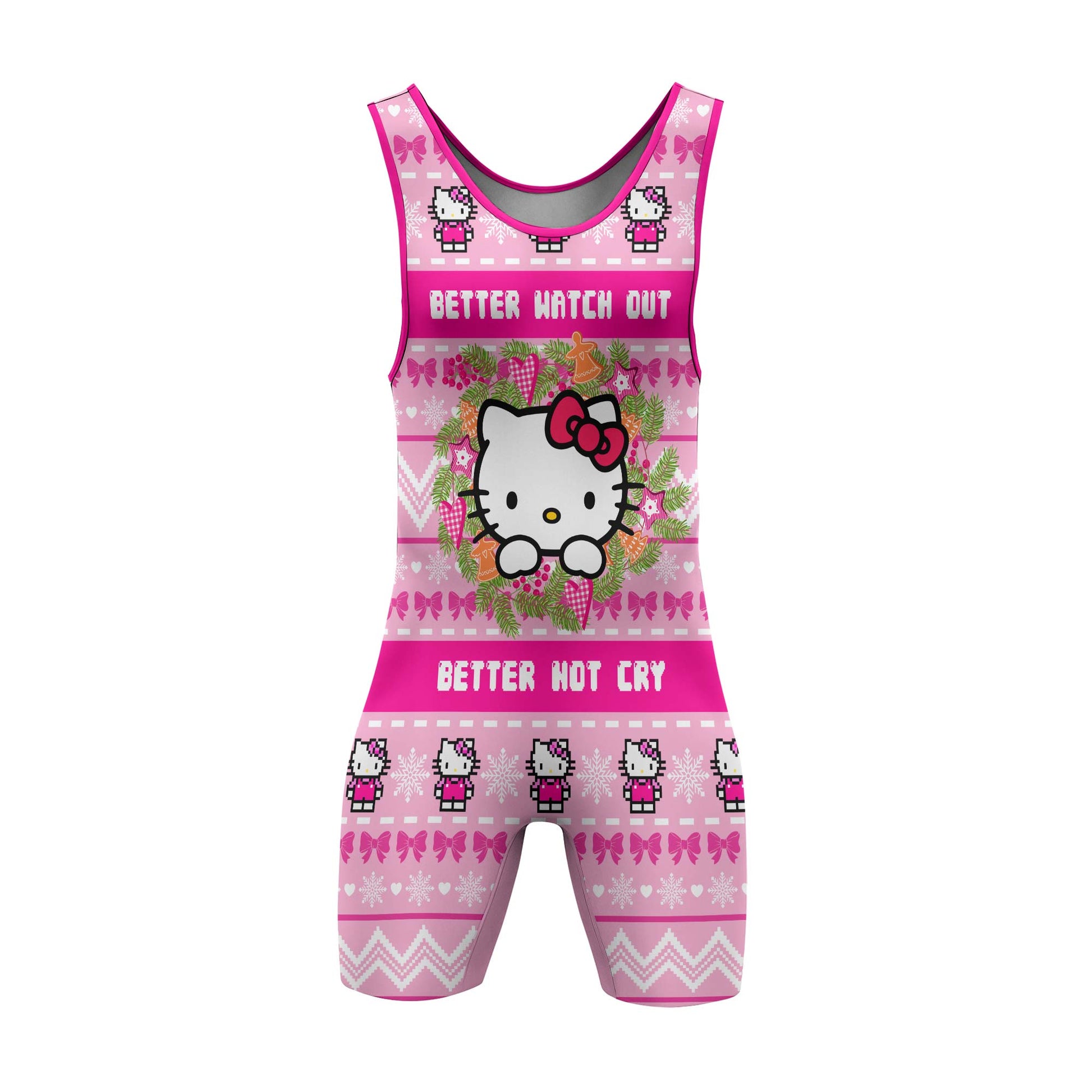 Hello Kitty is Coming Wrestling Singlet