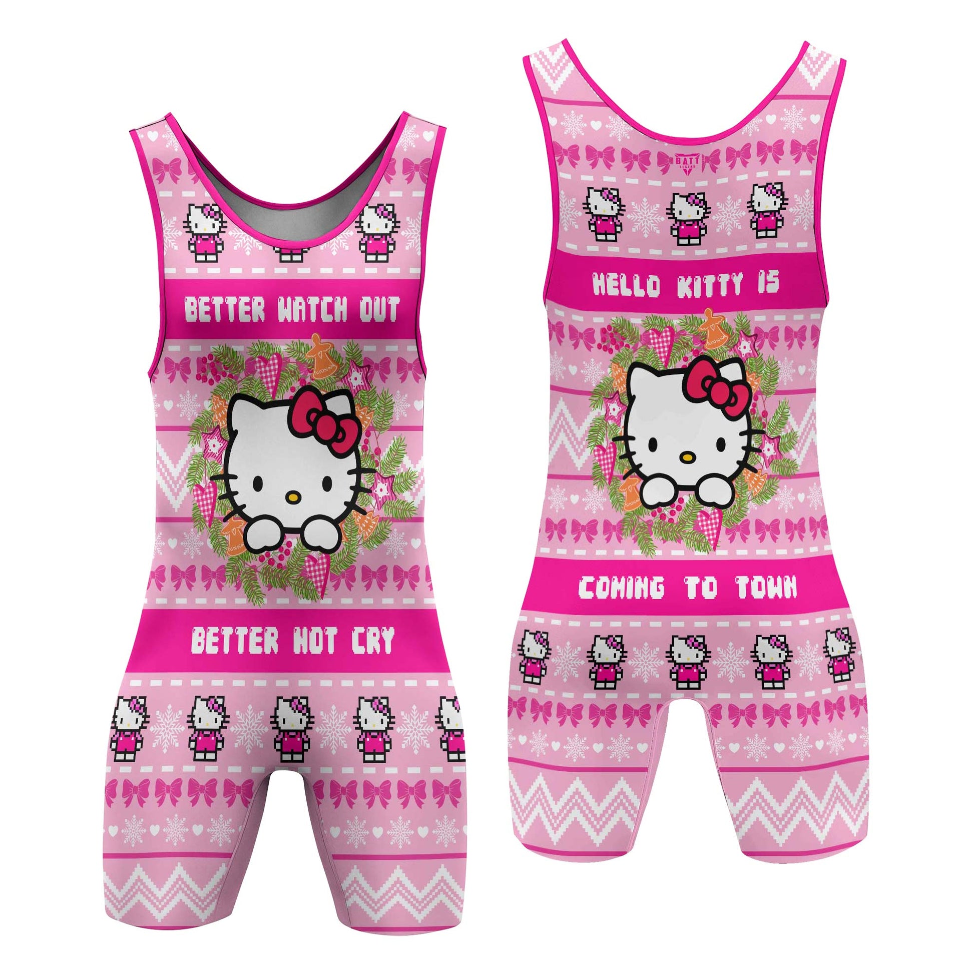 Hello Kitty is Coming Wrestling Singlet