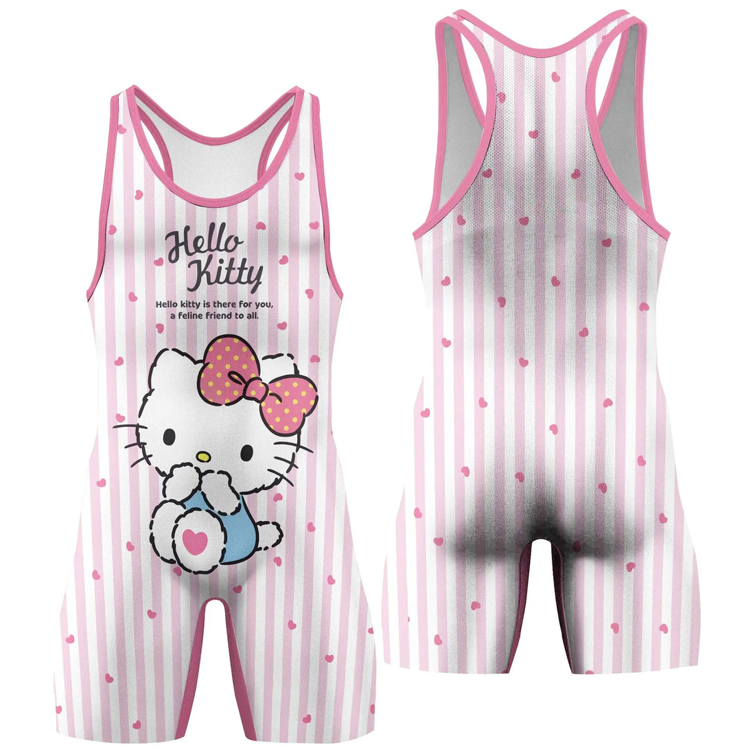 Hello Kitty is There for You Wrestling Singlet