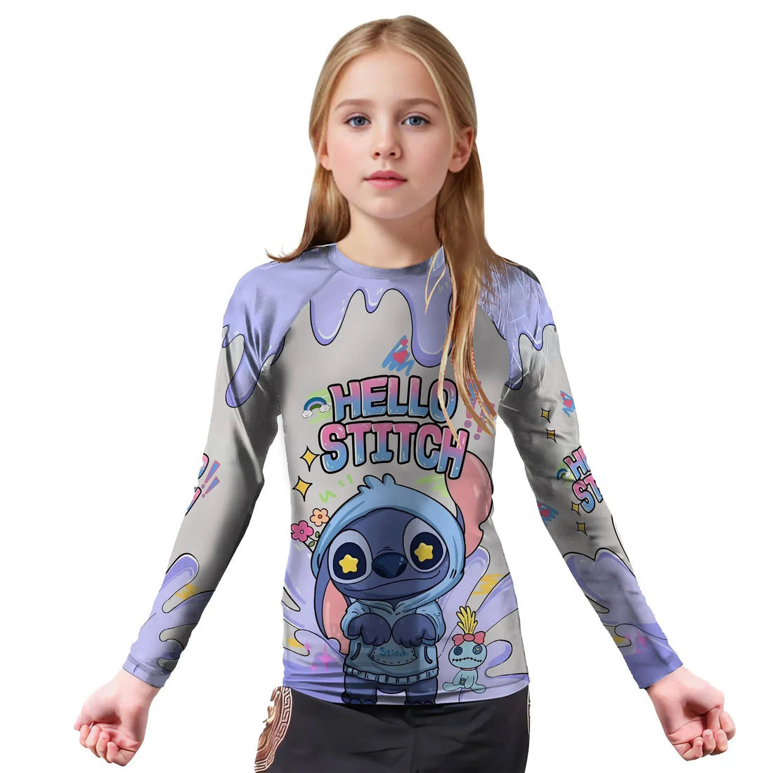 Hello Stitch Kids Rash Guard
