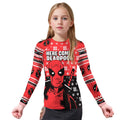 Here Comes Deadpool Kids Rash Guard