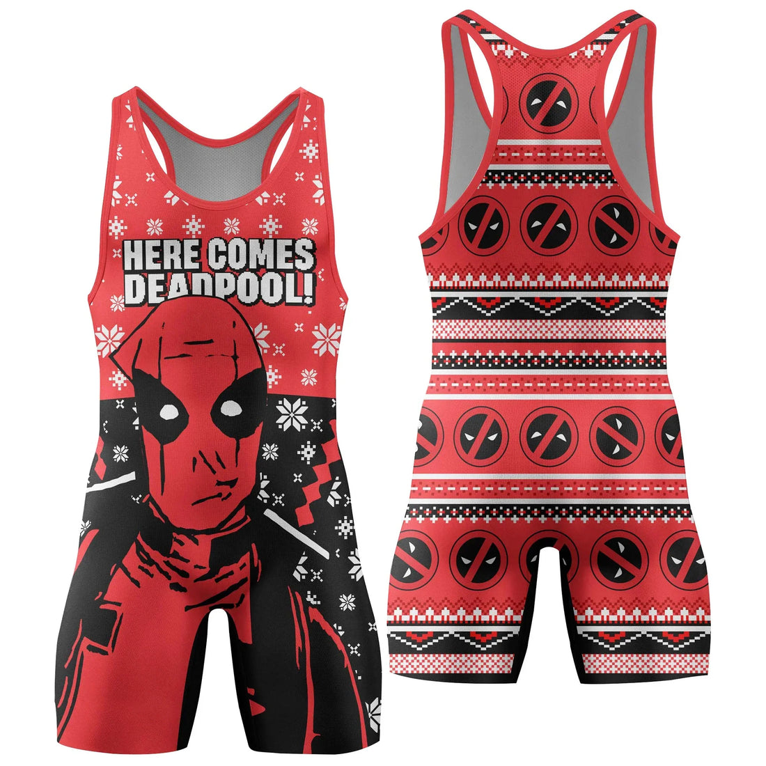 Here Comes Deadpool Wrestling Singlet