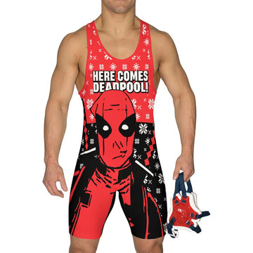 Here Comes Deadpool Wrestling Singlet