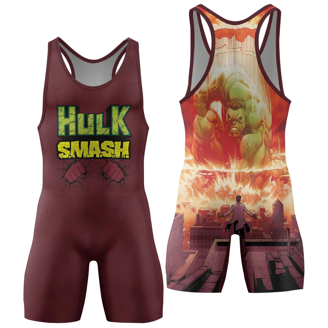 Hulk Smash Wrestling Singlet