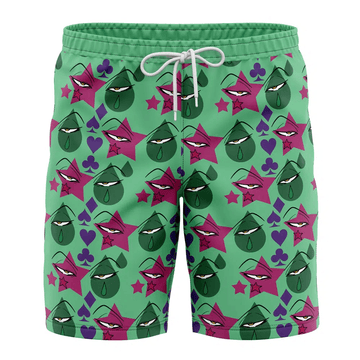 HunterxHunter Hisoka Face Tattoo Swim Trunks