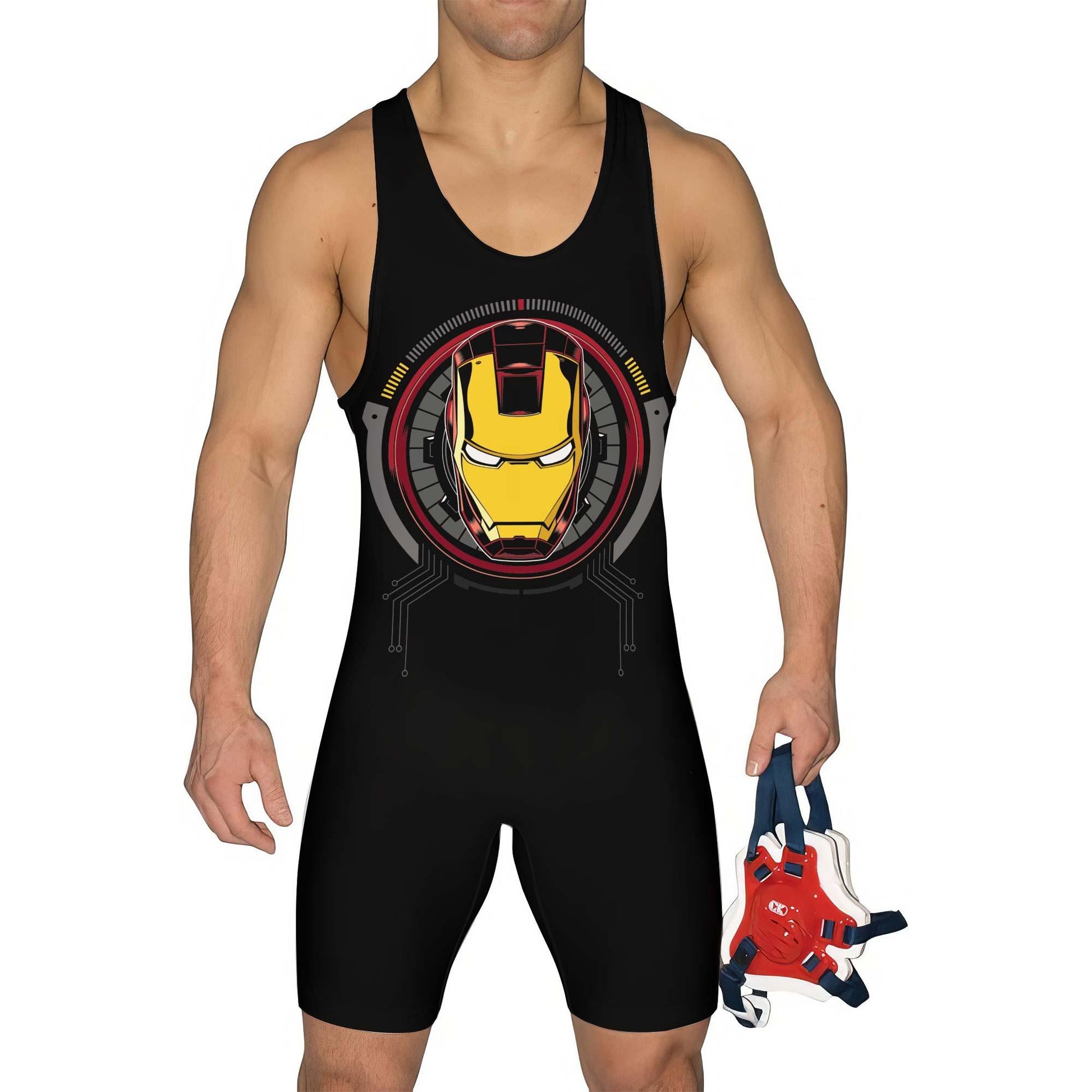 Iron Man Symbol Wrestling Singlet