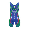 Italy Olympic Wrestling Singlet