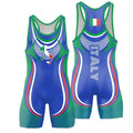 Italy Olympic Wrestling Singlet