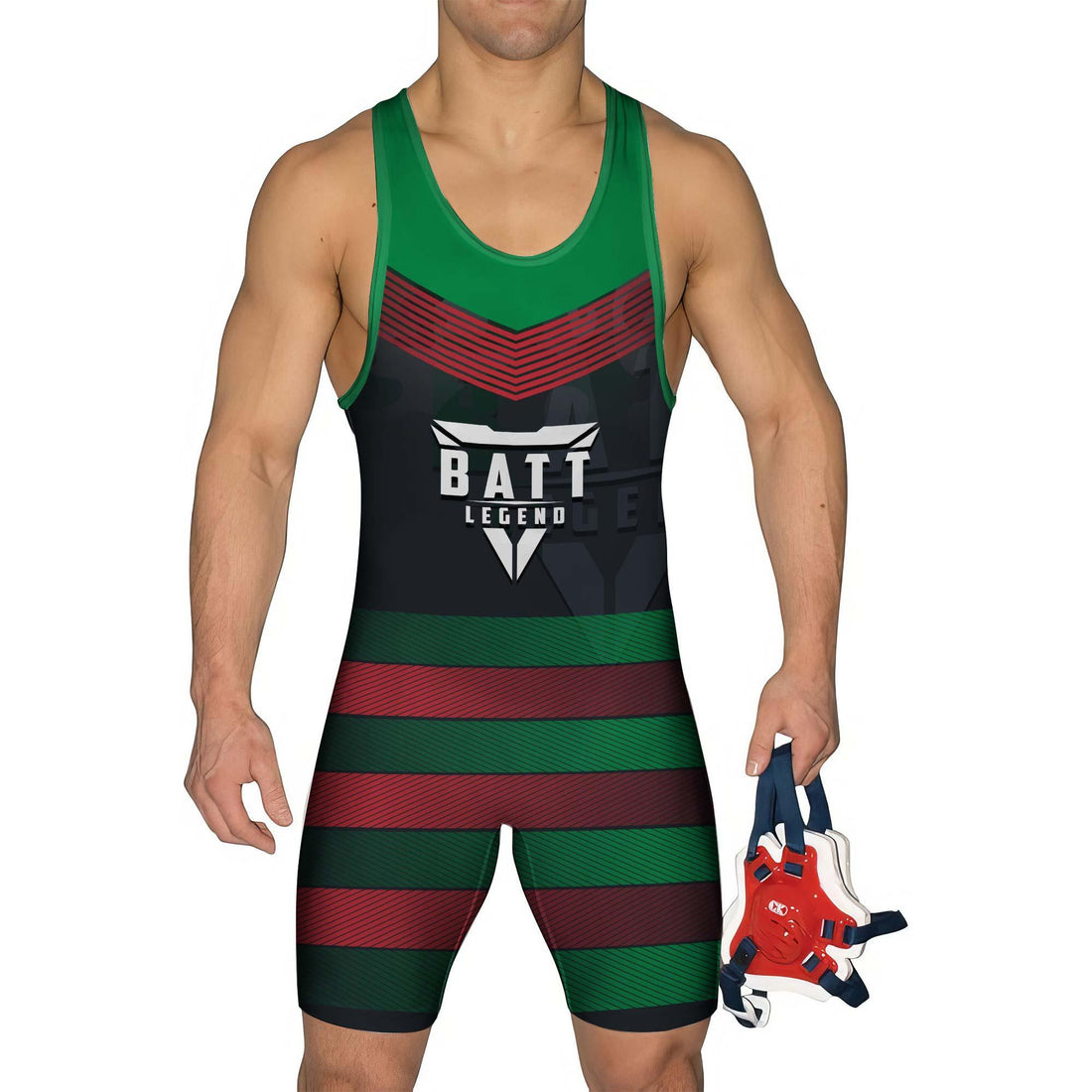 Italy Skull Fighter Wrestling Singlet